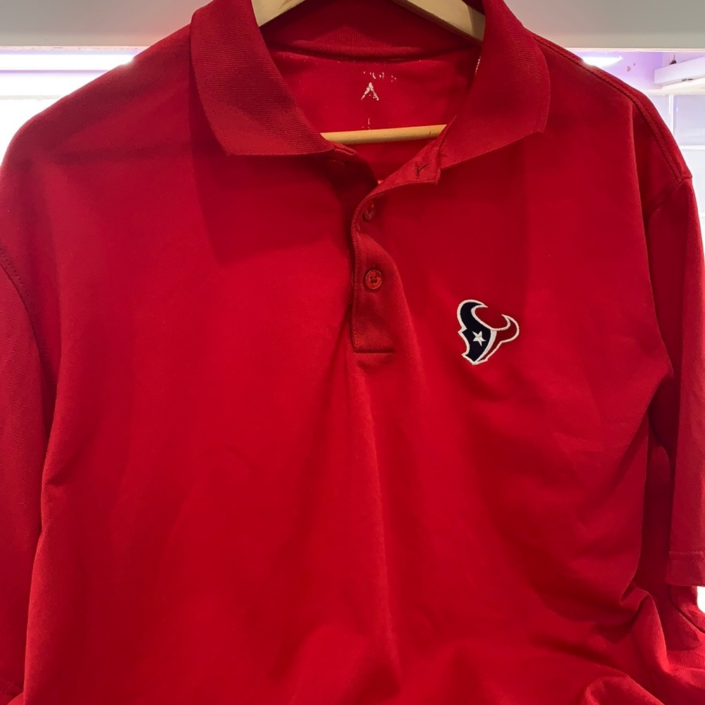 Texan red polo shirt